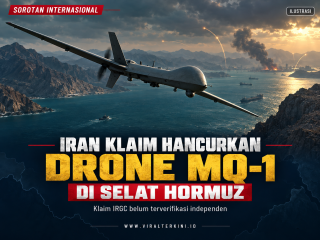 Geger di Selat Hormuz! Iran Klaim Hancurkan Drone MQ-1, Soroti Aktivitas Militer AS