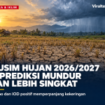 Musim Hujan 2026/2027 Diprediksi Mundur dan Lebih Singkat, BMKG Ingatkan Ancaman Kekeringan