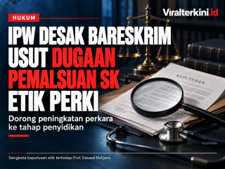IPW Desak Bareskrim Naikkan Kasus Dugaan Pemalsuan SK Etik PERKI ke Penyidikan