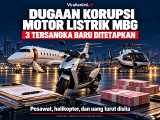 Kasus Motor Listrik MBG: Tiga Tersangka Baru, Pesawat dan Helikopter Ikut Disita