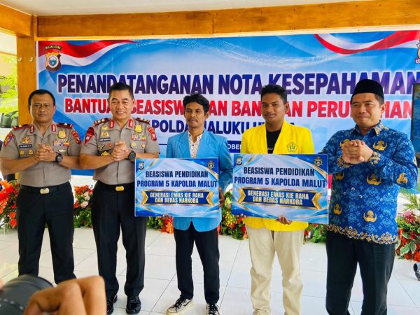 PT WKM Dukung Beasiswa Generasi Emas Kie Raha, Polda Malut Buka Akses Pendidikan Lewat 106 Beasiswa