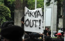 Demo Ultras Garuda di Depan Kantor PSSI_Foto Viralterkini (19)