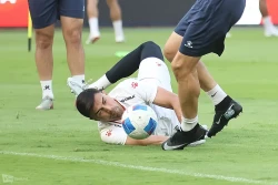 Emil Audero saat sesi latihan resmi Timnas Indonesia, (foto - Ady Sesotya)