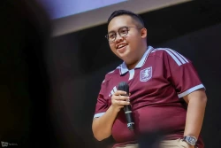 Head of Marcom Sound Ryth Ahmad Satrio saat konferensi pers Aston Villa Indonesia Tour 2026 di Jakarta Senin 22 Juni 2026 (foto- Ady Sesotya)